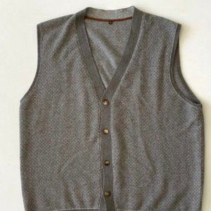 Loro Piana 100% Cashmere V Neck Vest XL